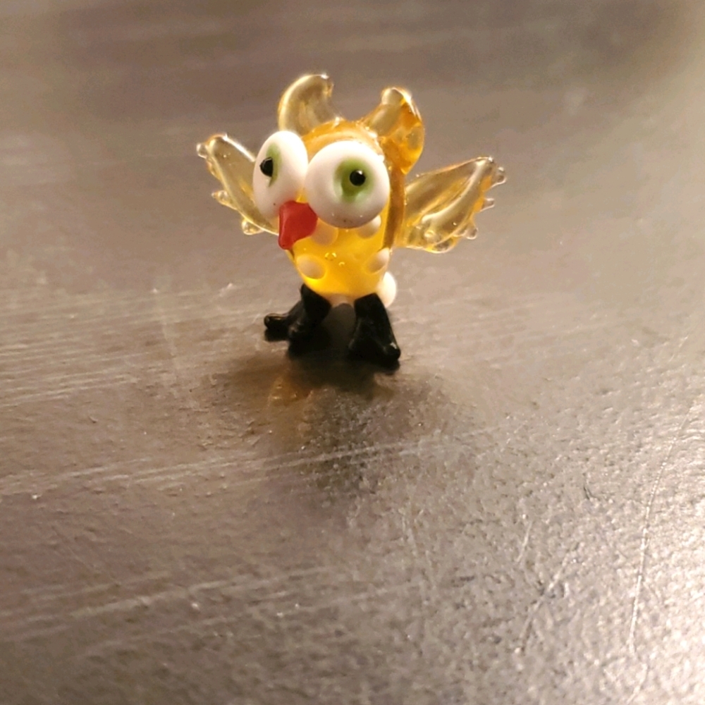 Glass figurine owl